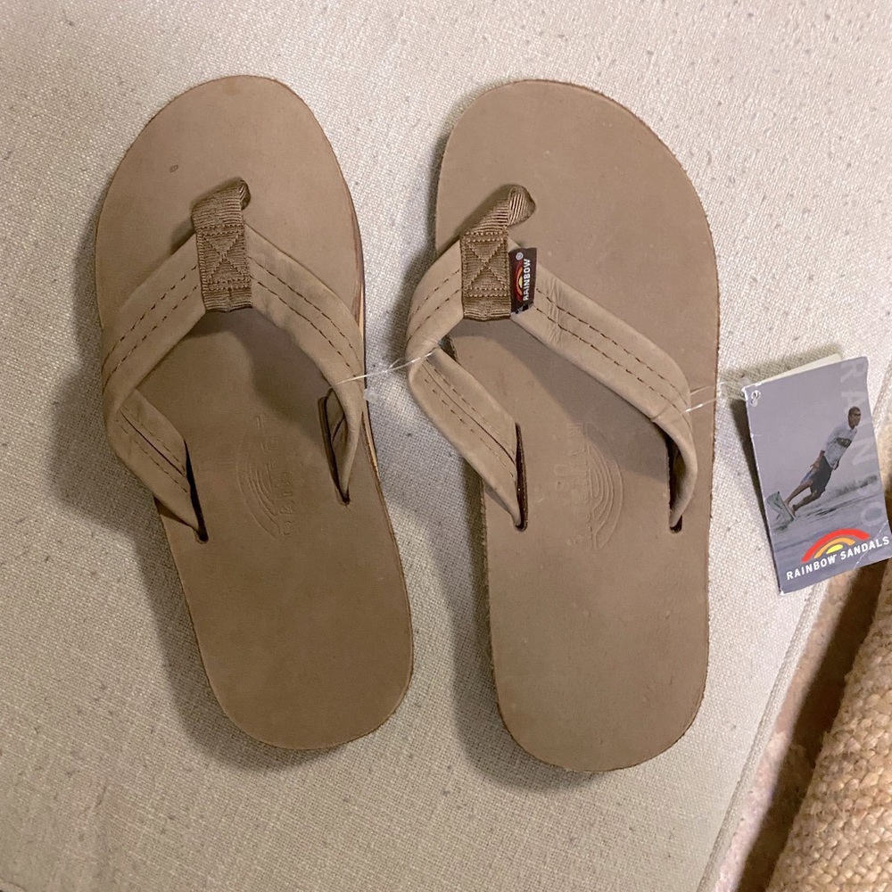 Men’s Rainbow Flip Flops Medium